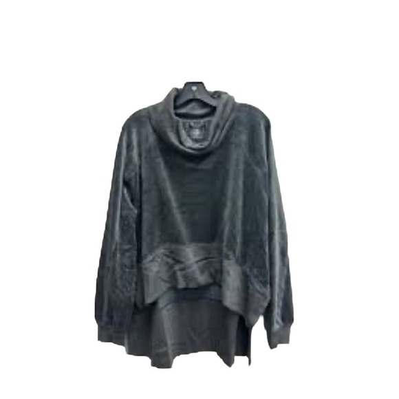 Free People Movement Cowl Neck High Low Last Chance Pullover Sweatshirt Gray XS - Picture 4 of 14
